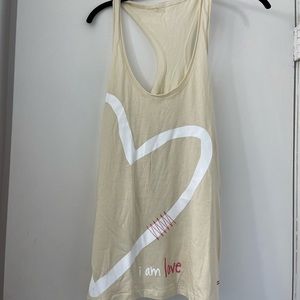 Peace Love World: I am Peace Tank- Cream